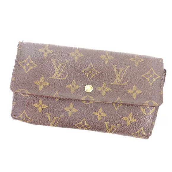 Louis Vuitton Wallet Purse Monogram Brown Woman unisex Authentic Used - Picture 1 of 6